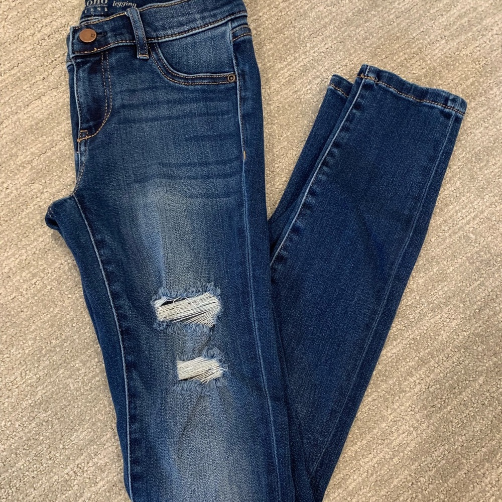 Soho Distressed Jeggings (Legging Jeans)